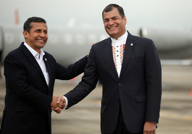 Presidentes Correa y Humala trabajarán juntos para construir la paz