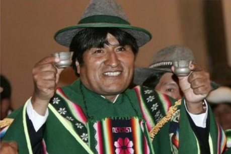 Evo Morales 61.05% – Samuel Doria 24.49%