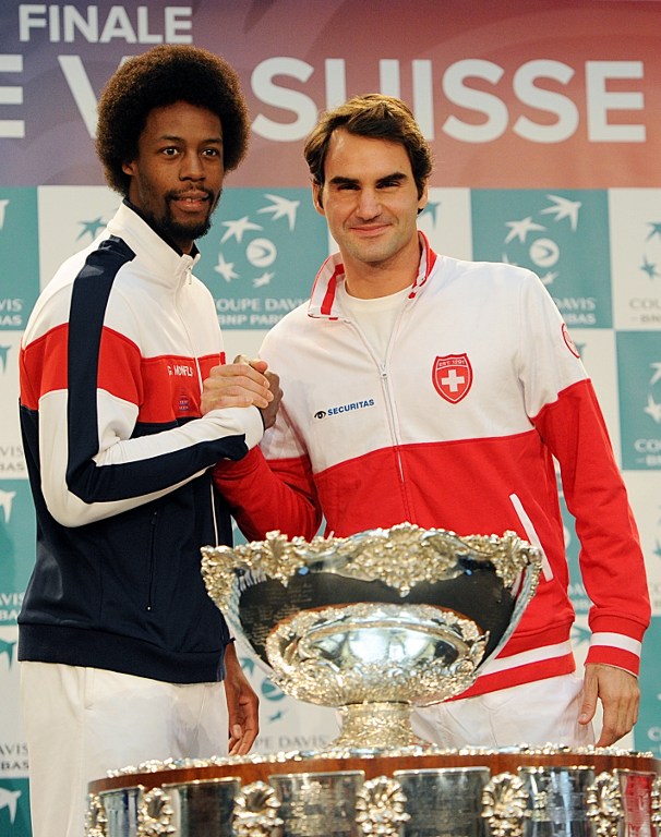 Federer-Monfils y Wawrinka-Tsonga, primeros duelos de final de Copa Davis