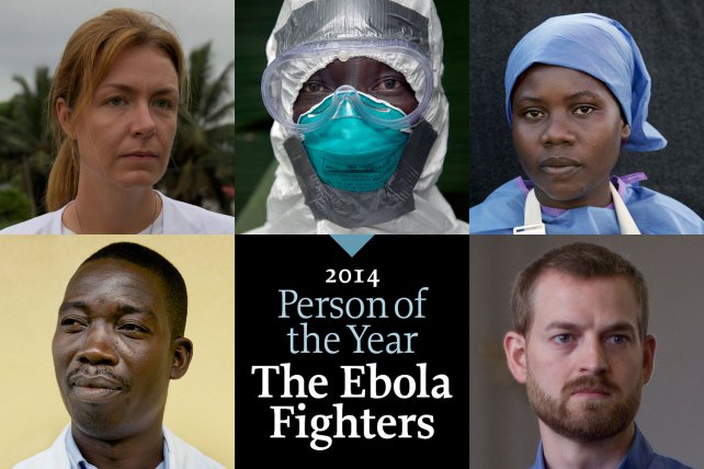 Médicos y enfermeros que combaten ébola, el personaje del 2014 para revista Time