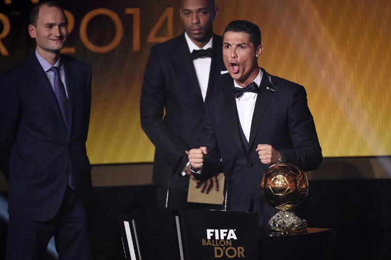 Cristiano Ronaldo gana el Balón de Oro al mejor jugador en 2014