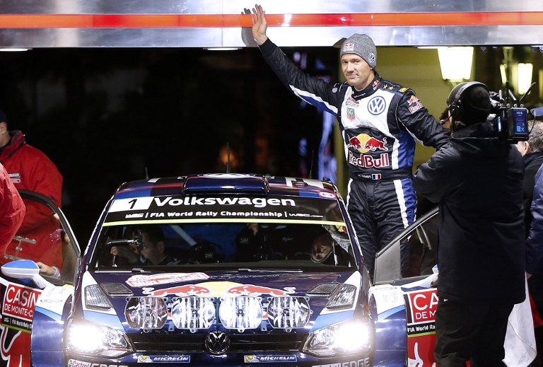 El francés Ogier, a 52 km de repetir victoria en el Rally de Montecarlo