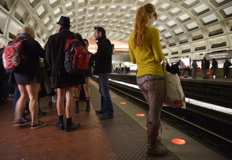 “No pants subway ride”