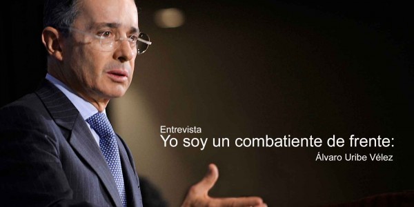 Yo soy un combatiente de frente: Álvaro Uribe Vélez, en entrevista a Noticias Caracol