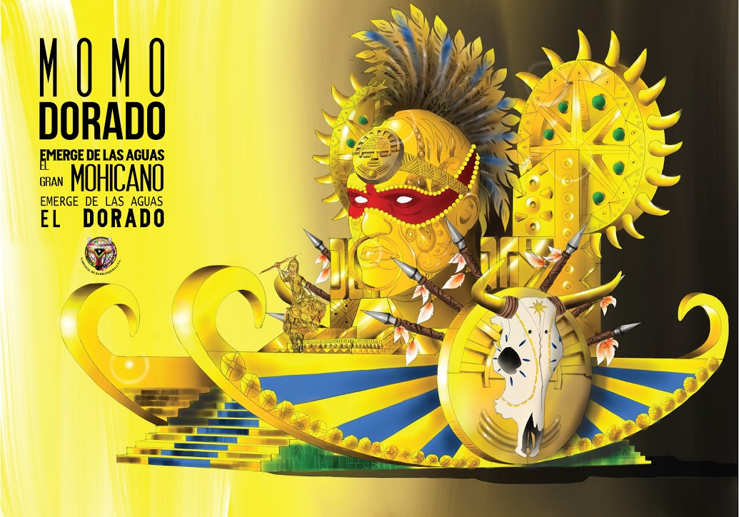 Carroza Momo Dorado, Carnaval de Barranquilla 2015