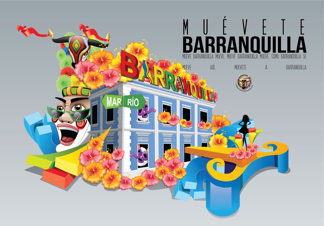 Carroza Muévete Barranquilla, Carnaval de Barranquilla 2015