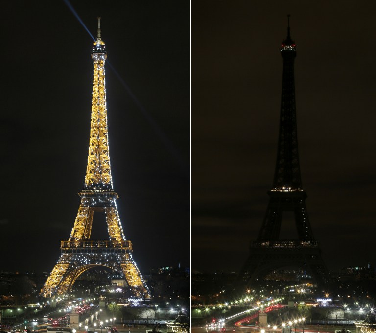 La Torre Eiffel se apaga para celebrar “La Hora del Planeta”