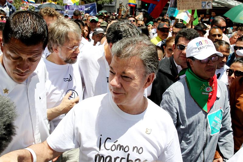 Presidente Santos en Marcha por la Vida