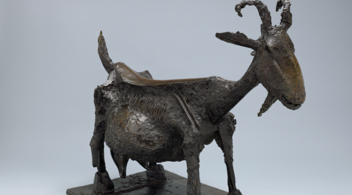 Pablo Picasso (Spanish, 1881–1973) She-Goat. Vallauris, 1950 (cast 1952). Bronze. The Museum of Modern Art, New York. Mrs. Simon Guggenheim Fund. © 2014 Estate of Pablo Picasso / Artists Rights Society (ARS), New York.