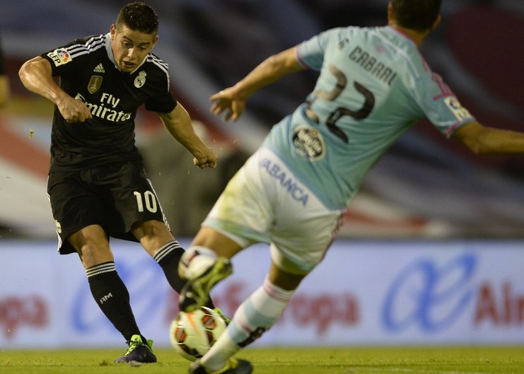 ‘Chicharito’ y James conducen al Real Madrid al triunfo ante el Celta