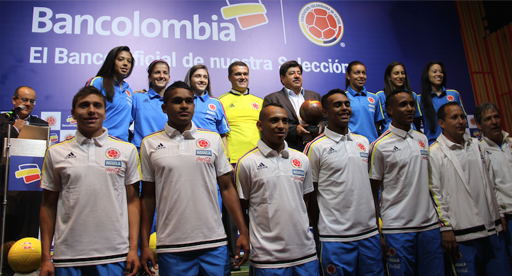 Bancolombia, el banco oficial de las  Selecciones Colombia de fútbol