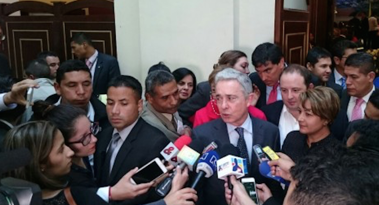 Declaración del expresidente Álvaro Uribe al término de la reunión con Néstor Humberto Martínez