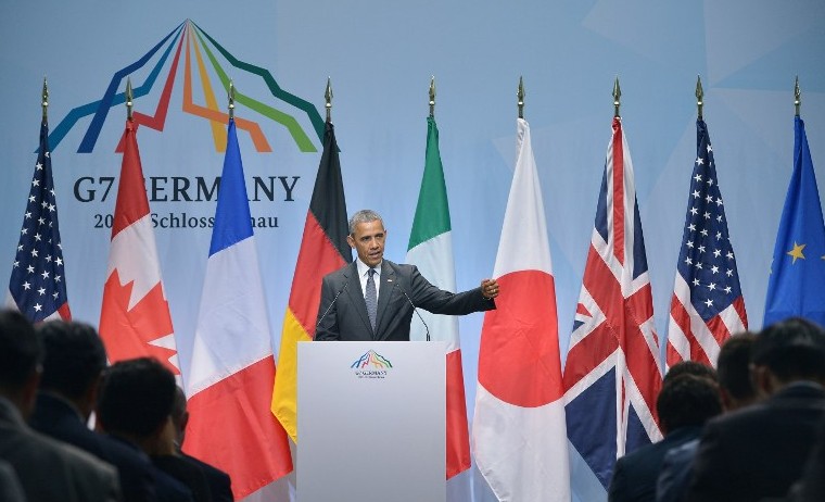 Obama pide a Grecia “duras decisiones” en reunión del G7