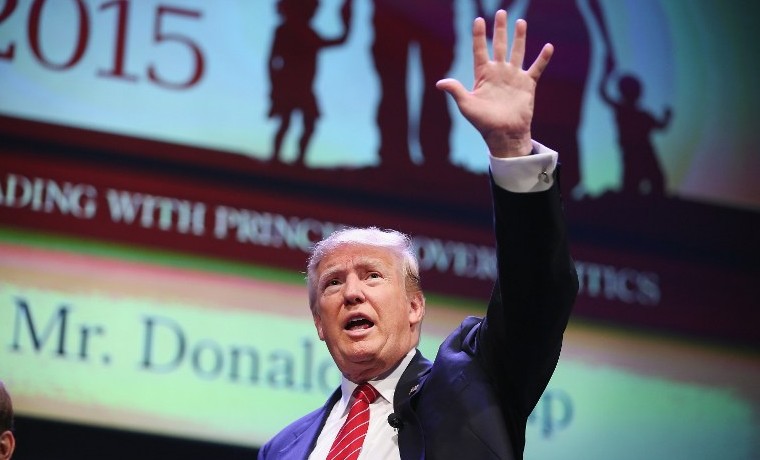 Donald Trump, julio 18, 2015. Scott Olson/Getty Images/AFP