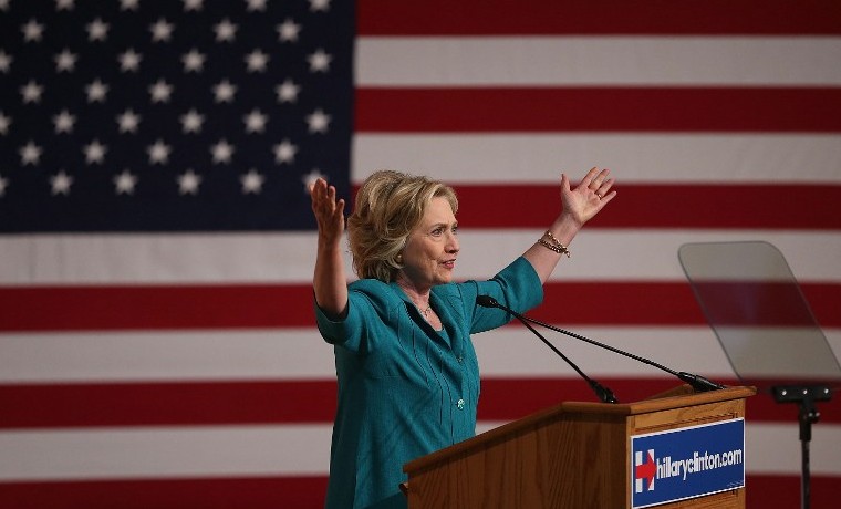 Archivo. Hillary Clinton en la Universidad de la Florida, julio 31, 2015. Joe Raedle/Getty Images/AFP