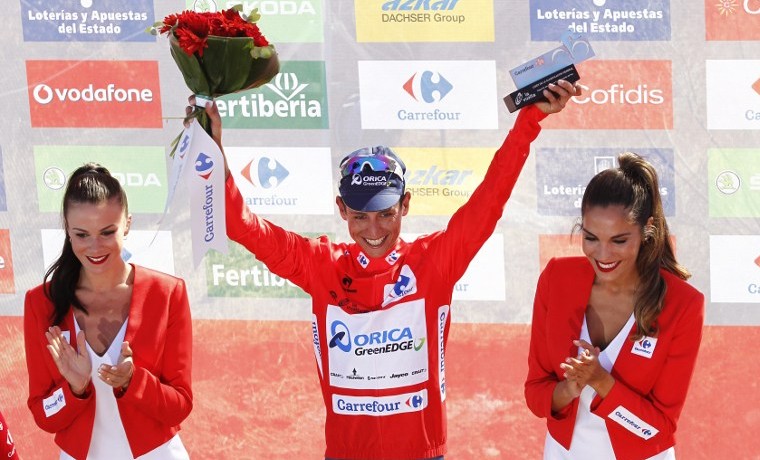 El colombiano Chaves, líder de la Vuelta tras ganar la segunda etapa