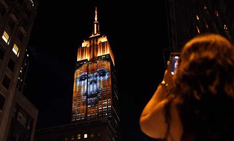 El Empire State de Nueva York, iluminado con animales en peligro de extinción