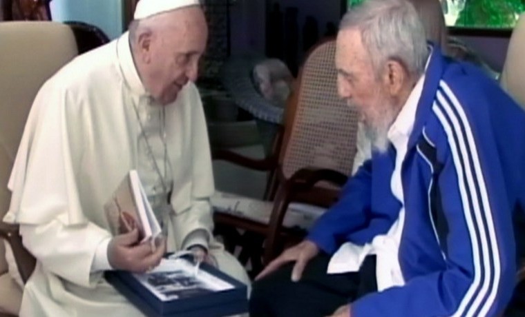 Papa Francisco visita a Fidel Castro en La Habana