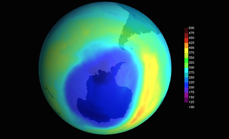 El agujero de la capa de ozono es cada vez más chico