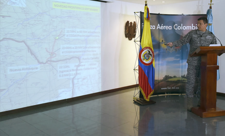 Colombia denuncia nueva violación de su espacio aéreo por Venezuela