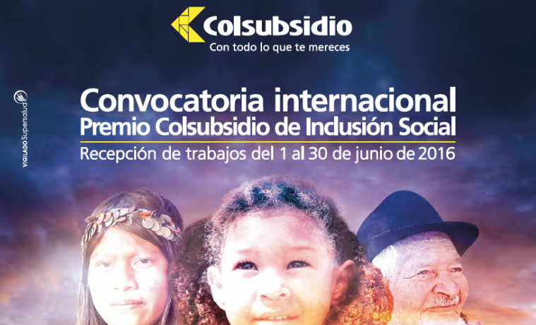 Se abre convocatoria para el Premio Colsubsidio de Inclusión Social