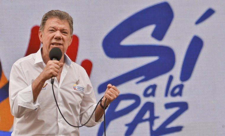 Sí a la paz santos farc representación política Juan Manuel Santos