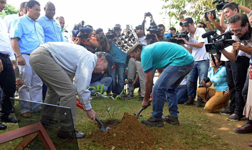 Bosque de la paz Juan Manuel Santos