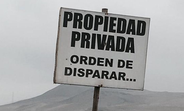 Un cartel normal