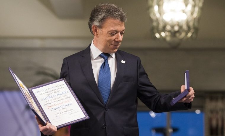 Santos recibió el Nobel de la paz “en nombre de las víctimas”