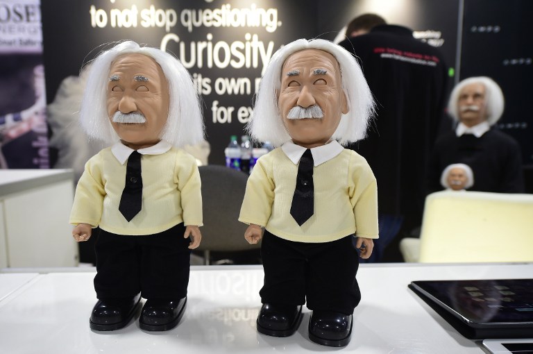 Einstein y robots con personalidad en Las Vegas