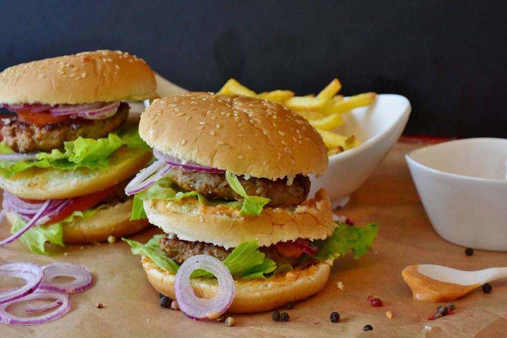 sobrepeso hamburguesa fast food obesidad