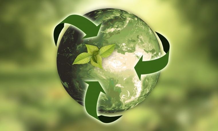 crecimiento verde planeta medio ambiente reciclaje