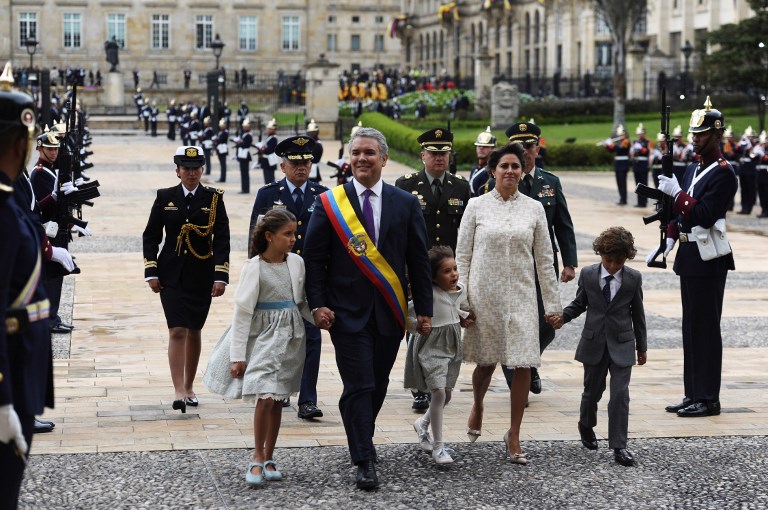 COLOMBIA-INAUGURATION-DUQUE