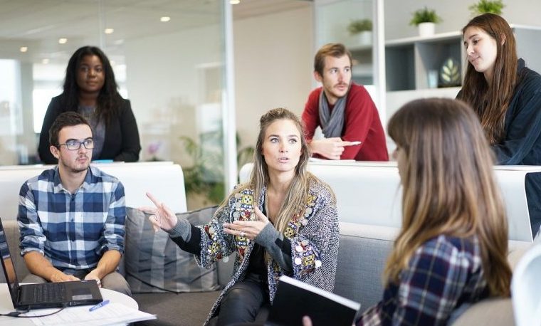 pandemia, trabajo, grupo, negocios confinamiento