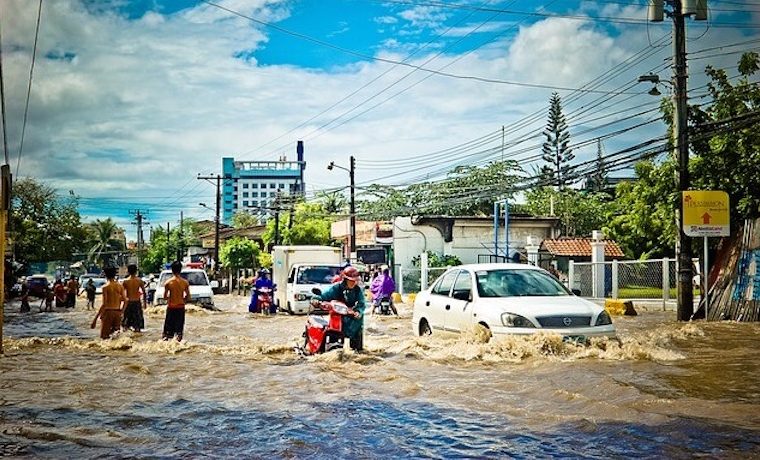 inundaciones pavimento vías lluvias