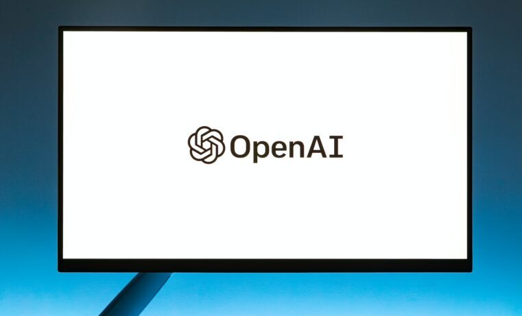 a computer screen with the open ai logo on it ChatGPT IA Inteligencia Artificial